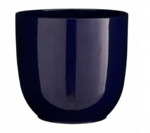 Tuscapotronddblauwglanzendh11xd12cm-Micadecorations