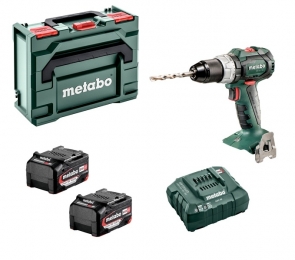 MetaboSB18LTBL18VAccuKlopboor-schroefmachineSet2xLi-Power40AhAccuInMetaBOX-Koolborstelloos