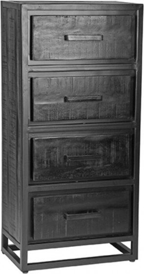 LABEL51LadenkastChiliZwartMangohout105x50cm
