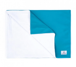 BamboolikwasbareverschoningsmatkleurAqua-blauw