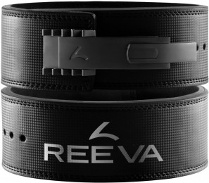 ReevaLiftingBeltvanCarbonLeer-VerstelbareRVSGesp-13mm-M