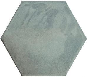 JaboMoonGreenkeramischewandtegelhexagon16x18cm