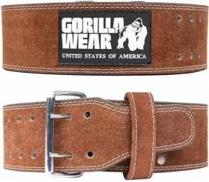 GorillaWearHalterriem-4InchLerenLiftingBelt-Bruin-2XL3XL