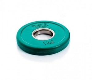 MusclePowerFractionalOlympicBumperPlate-Halterschijf-50mm-1kg