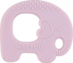 Nattou-Bijtring-Olifant-Lila-Siliconen-0Maanden