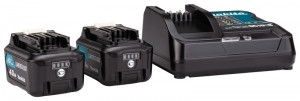 Makita197641-2108V-12VLi-IonAccuStarterset2x40AhLaderInMbox