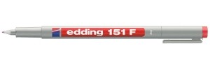 eddingOHPmarkersniet-permanent151F-rood