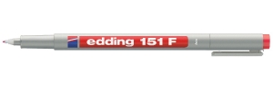 eddingOHPmarkersniet-permanent151F-rood