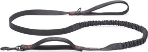 BeezteesParincaPremiumElastischeLooplijn-Hondenriem-Nylon-Zwart