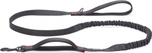 BeezteesParincaPremiumElastischeLooplijn-Hondenriem-Nylon-Zwart