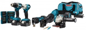MakitaDLX5068TX1LXT18VLi-IonAccuCombisetInclAccessoires2x50AhAccuInTas