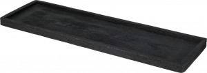 TrayAcaciaWoodZwart45cm-Nampook