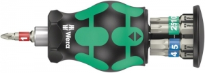 Wera05004179001KraftformKompaktStubbyMagazinBicycleSet11Bitschroevendraaier-7In1Multi-bit