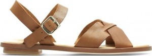 Clarks-395-WillowGild-DamesSandalen-TanLeather