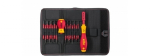 Wiha2831T18SlimVarioSchroevendraaiersetInEtui-18Delig-PHPZSleufTorxHex