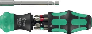 Wera05051519001KraftformKompakt28RA1Bitschroevendraaier-6In1Multi-bit-MetRatelfunctie