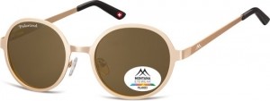 MontanaMP87F-Zonnebril-rondevorm-goud-polarizerend