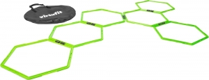 VirtuFitHexagonAgilityGrid-Speedladder-6Stuks-Inclusiefopbergtas