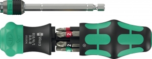 Wera05051513001KraftformKompakt20RA-RBitschroevendraaier-6In1Multi-bit-MetRatelfunctie
