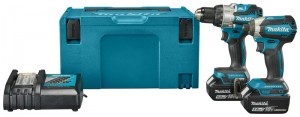 MakitaDLX2507TJ18VLi-ionAccuKlopboor-schroefmachineDHP489SlagschroevendraaierDTD153Combiset2x50AhAccuInMbox