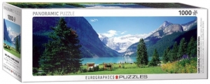 LakeLouiseCanadianRockiesPanoramaPuzzel1000stukjes