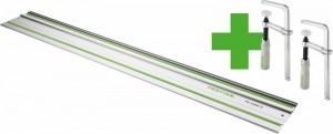 FestoolFS14002Geleiderail-1400Mm-Met2xFSZ120Schroefklemmen