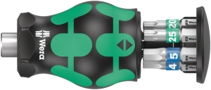 Wera05008875001KraftformKompaktStubbyMagazin3Bitschroevendraaier-6In1Multi-bit