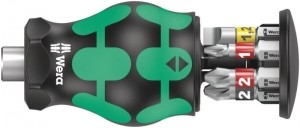 Wera05008874001KraftformKompaktStubbyMagazin2Bitschroevendraaier-6In1Multi-bit