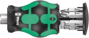 Wera05008877001KraftformKompaktStubbyMagazin4Bitschroevendraaier-6In1Multi-bit
