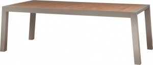 WOOODSulphurTuintafel-HoutAluminium-Zand-75x220x100