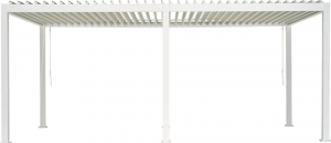 PatioCovervierkantMRotaGazebo360x530h250cmMattwhiteoverkappingpergolaSuns-Suns
