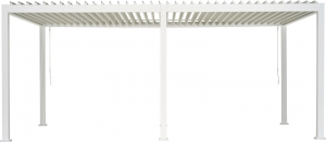 PatioCovervierkantXLRotaGazebo360x720h250cmMattwhiteoverkappingpergolaSuns-Suns