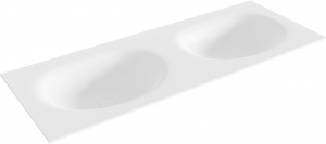 MondiazMooninbouwwastafel121cmsolidsurfacedubbelewasbakwit