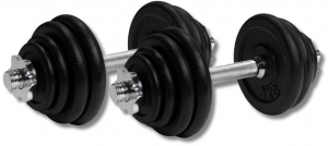 VirtuFitDumbbellsetPro-VerstelbareHalterset-Gietijzer-2x15kg