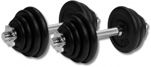 VirtuFitDumbbellsetPro-VerstelbareHalterset-Gietijzer-2x15kg