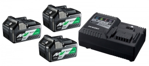 HiKOKIUC18YSL3WA3MultiVoltAccuStarterset3x36V25Ah18V50AhLader