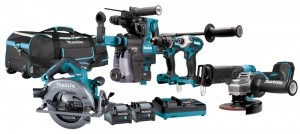MakitaDK0162G601XGT40VMaxLi-Ion4-deligeAccuCombiset2x40AhInTas-Koolborstelloos