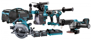 MakitaDK0162G601XGT40VMaxLi-Ion4-deligeAccuCombiset2x40AhInTas-Koolborstelloos