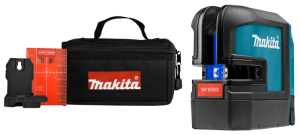MakitaSK105DZ108VLi-IonAccuKruislijnlaserBodyInTas-Zelfnivellerend-Rood-25m