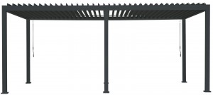PatioCovervierkantXLRotaGazebo360x720h250cmMattroyalgreyoverkappingpergolaSuns-Suns