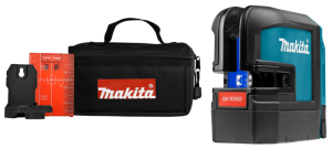 MakitaSK105DZ108VLi-IonAccuKruislijnlaserBodyInTas-Zelfnivellerend-Rood-25m