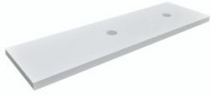 Wiesbadenwastafelblad1600x460x55dubbhoogglanswitgelakt