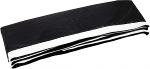 VirtuFitIngroundTrampolineBeschermrand-ZwartWit-244x366cm-25mmdik
