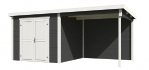 BlokhutmetoverkappingLars500x250CarbonGrey-Wit-Outdoorlife