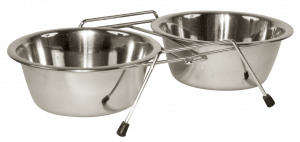 RvsVoerbakTwinFeeder2X450Ml