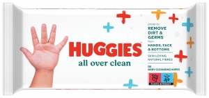 HuggiesBillendoekjesAllOverClean1x56stuksVoorBillenHandjesGezicht