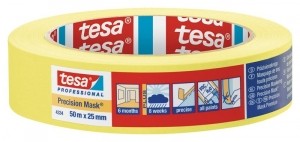 Tesa4334PrecisionMaskAfplaktape-Geel-25mmX50m