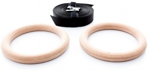 MusclePowerHoutenCrossfitRingenTurnringenSet-InclusiefStraps