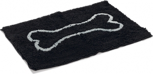 DirtyDogDroogloopmat-Hond-Zwart-78x51cm
