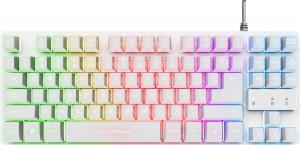 TrustGXT833WThado-GamingToetsenbord-TKL-Verlichting-Qwerty-Wit